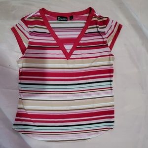 NY&Co, striped, V neck shirt